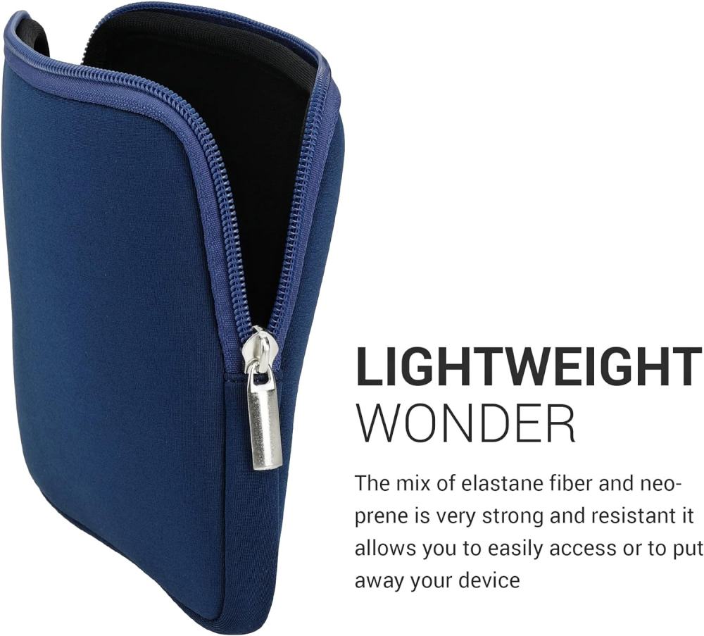 Pouzdro KW Mobile Neoprene Zipper - KW5739717 - Univerzální pouzdro pro čtečky 6-7" - tmavě modré
