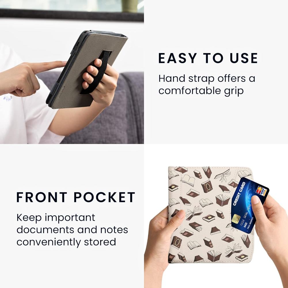 Pouzdro KW Mobile - Books And Pages - KW5939009 - pro Pocketbook 700 Era - vícebarevné