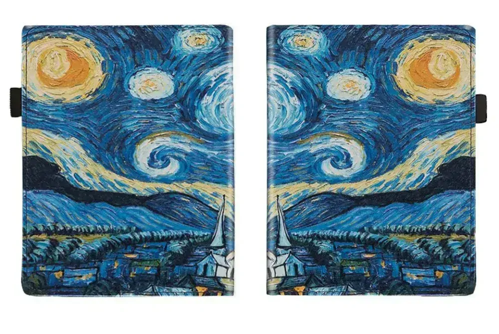 Fortress FT4005 - pouzdro se stojánkem pro Pocketbook 743 (G/C/K) - motiv Gogh, magnet, AutoSleep