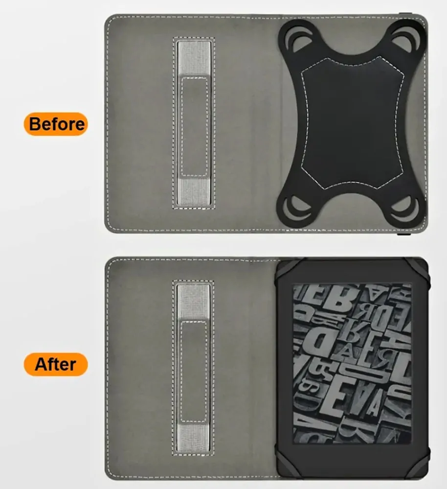 Armori Wraper W007 - univerzální pouzdro na čtečky knih, 6" displej - motiv Blue Garden