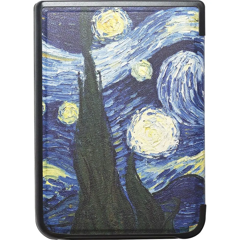 ARMORI KEEPER K028, pouzdro se stojánkem pro Pocketbook 740 InkPad 3 - motiv Gogh