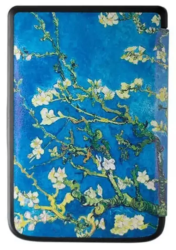 ARMORI TRIMER T039 - pouzdro pro Pocketbook 614 / 615 / 624 / 625 / 626 - motiv Blue Garden