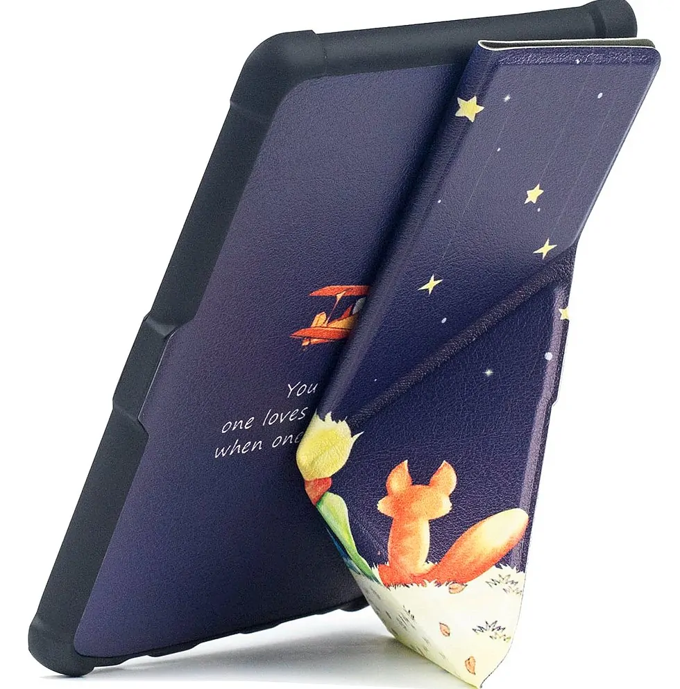 Origami Durable Lock ODL-106 pouzdro pro Pocketbook 616 / 617 / 618 / 627 / 628 / 632 / 633 - motiv Little Prince, stojánek, magnet