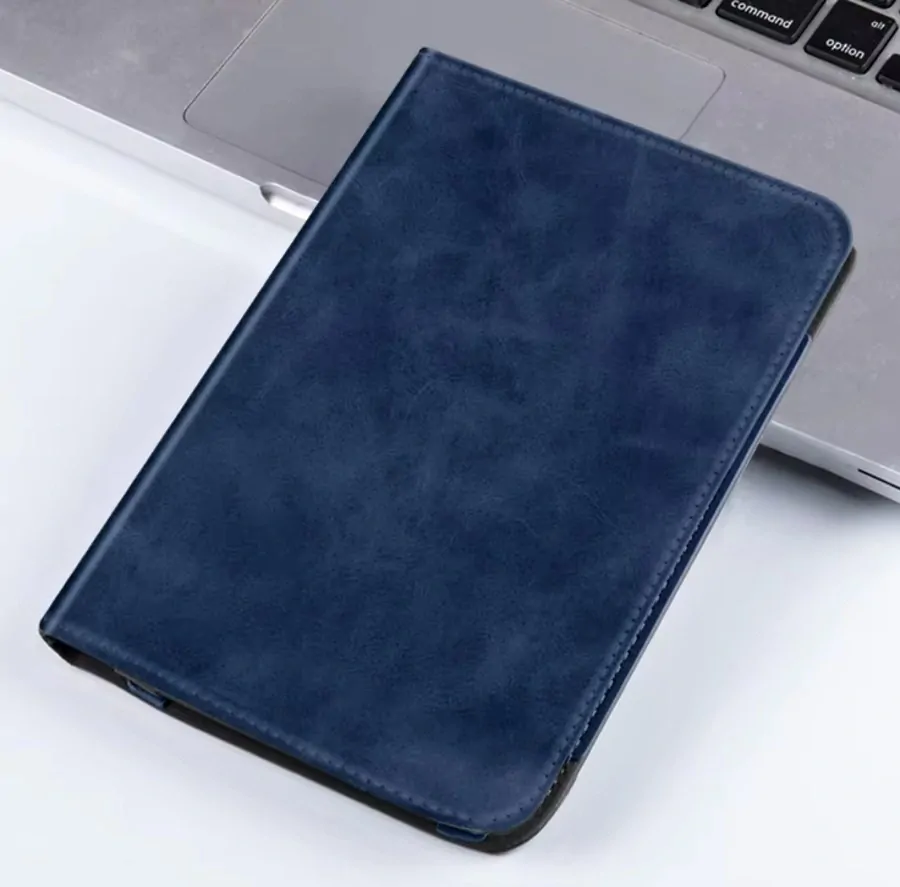 ARMORI Holder T047 - pouzdro se stojánkem pro Pocketbook 629/634 Verse (Pro) - tmavě modré, magnet, AutoSleep