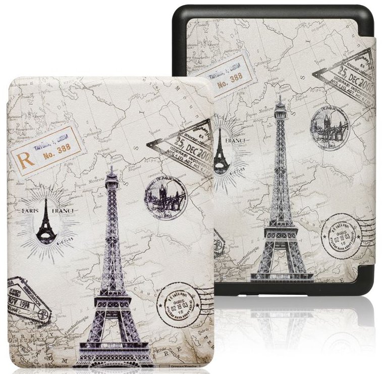 Armori Trimer T094, pouzdro pro Amazon Kindle 4/5 - magnetické zavírání, motiv Paris