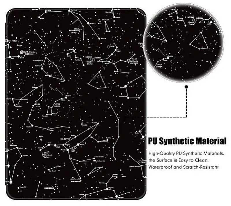 Armori Trimer T114, pouzdro pro Amazon Kindle Paperwhite 1/2/3 - magnetické zavírání, AutoSleep, motiv Constellation