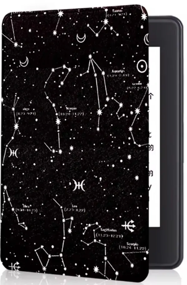 Armori Trimer T139, pouzdro pro Amazon Kindle 6 (7. generace) - magnetické zavírání, AutoSleep, motiv Constellation