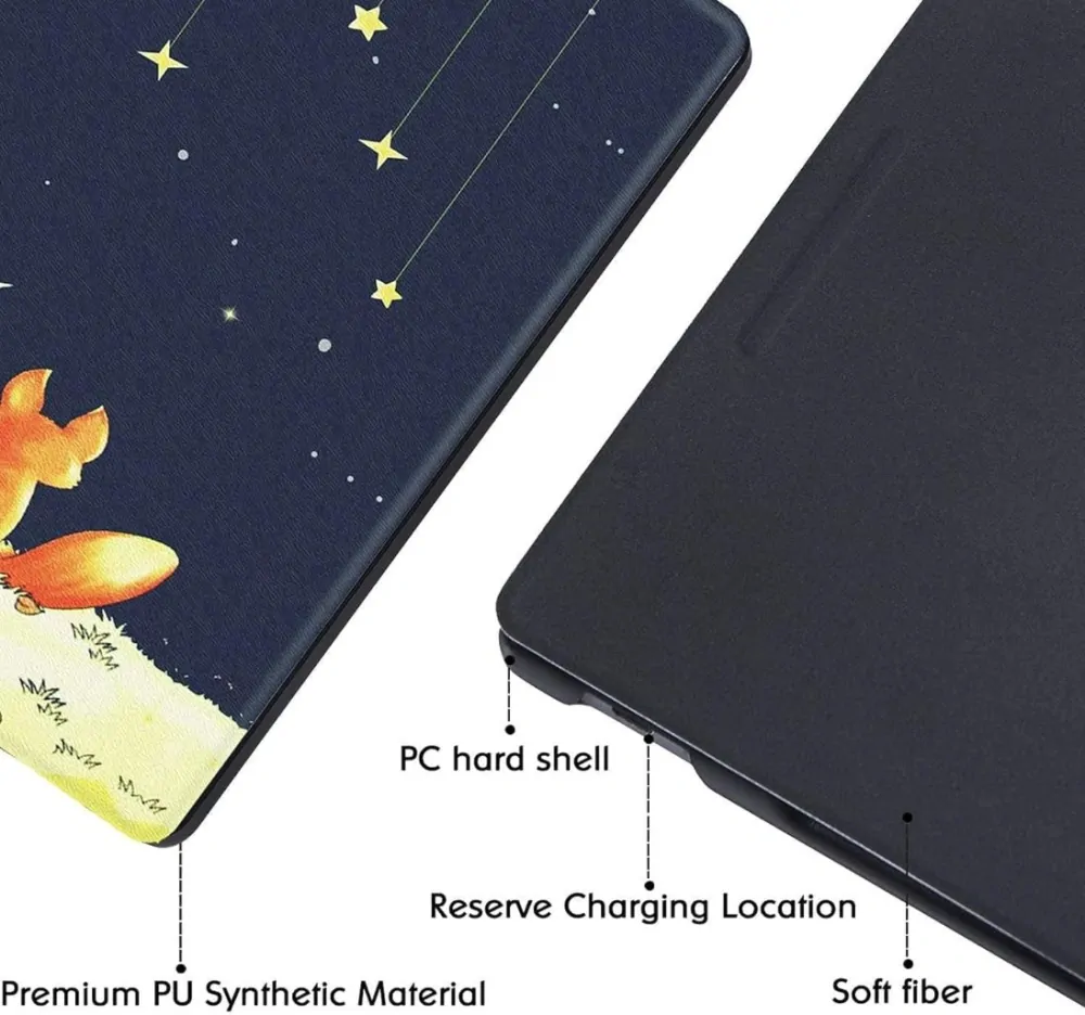 Armori Trimer T162, pouzdro pro Amazon Kindle Oasis 2/3 - magnetické zavírání, AutoSleep, motiv Little Prince