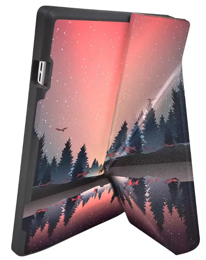 ARMORI STANDER S193, pouzdro se stojánkem Origami pro Pocketbook 743 G/C/K3 (InkPad4, Color 2, Color 3) - motiv Nightlake