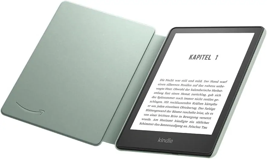 Originální pouzdro Amazon Kindle Paperwhite 5 (2021) - KP5LEGR, pravá kůže, zelená agáve
