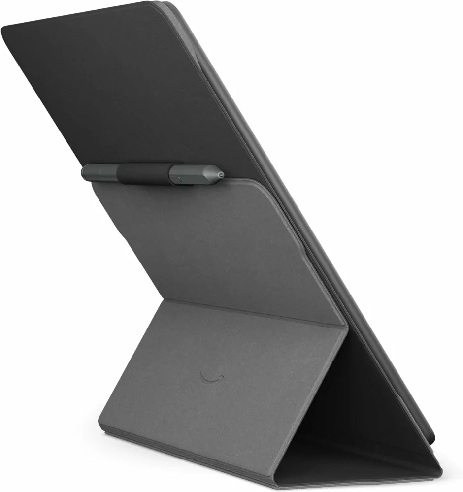 Originální pouzdro Amazon Kindle Scribe - KSLEBL, pravá kůže, stojánek, černé