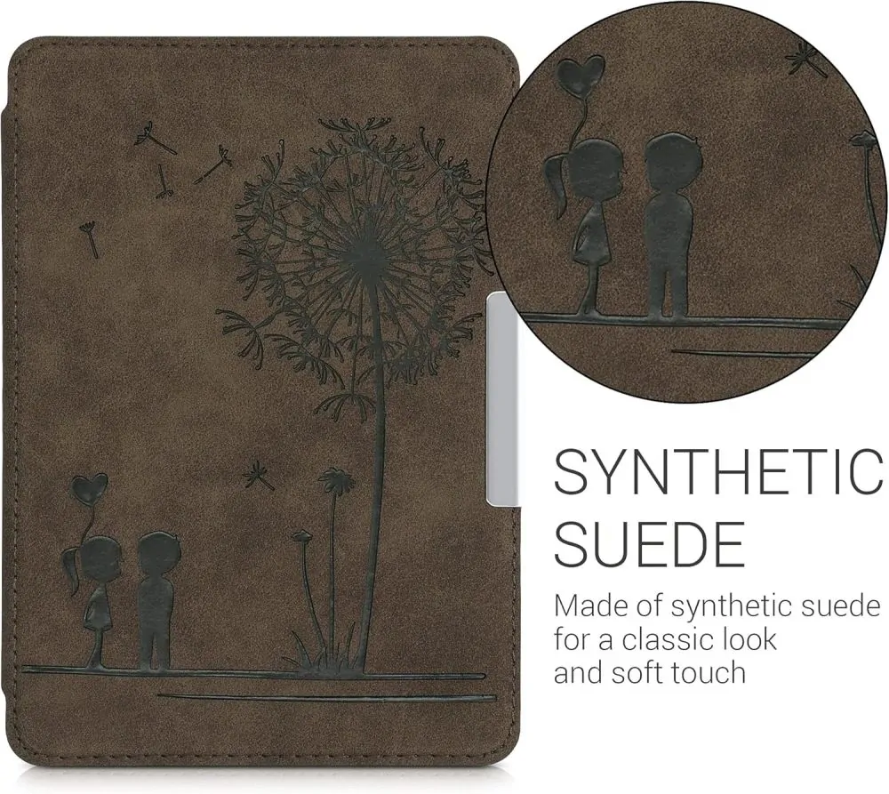 Pouzdro KW Mobile Felt Dandelion Love - KW5492403 - pro Amazon Kindle Paperwhite 4 (2018) - hnědé