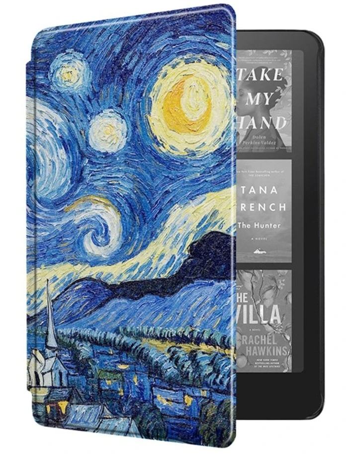 B-SAFE Lock 3562, motiv Gogh - pouzdro Amazon Kindle Paperwhite 2024 / Colorsoft - AutoSleep, magnet