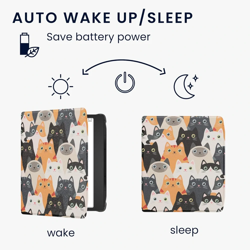 Pouzdro KW Mobile - Cats - 23RT006C - pro Pocketbook 700 Era / 700 Era Color - vícebarevné