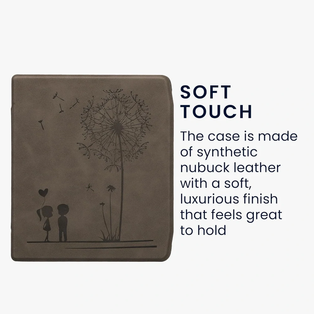 Pouzdro KW Mobile - Dandelion Love - 23RU001C - pro Pocketbook 700 Era / 700 Era Color - šedé