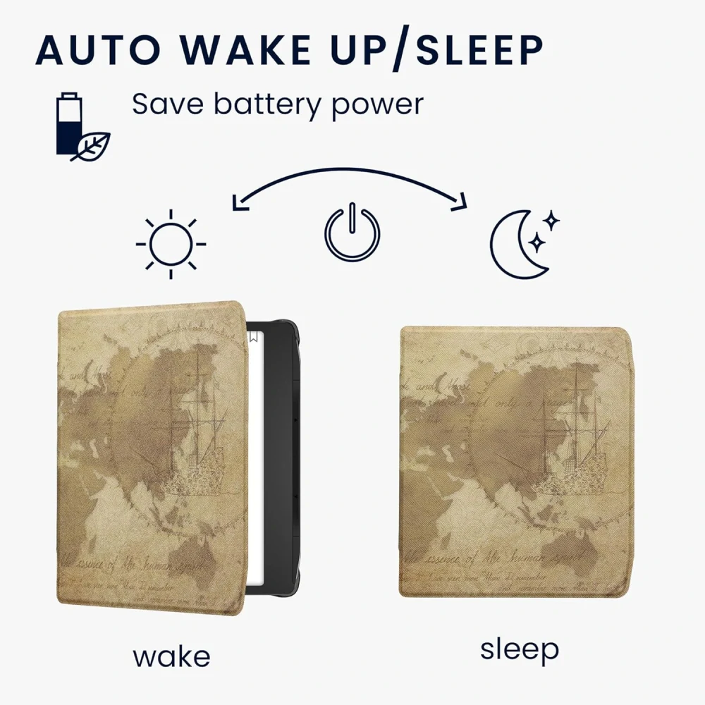 Pouzdro KW Mobile - Travel Vintage - 23RT008C - pro Pocketbook 700 Era / 700 Era Color - vícebarevné