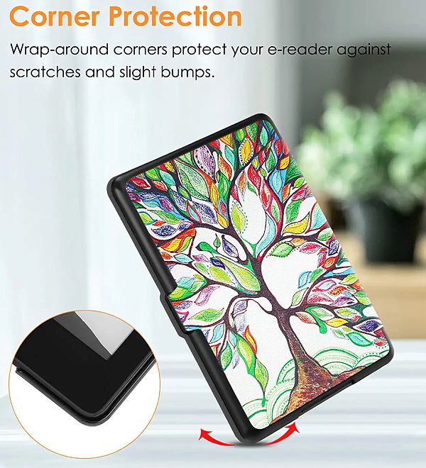 Pouzdro Durable Lock KPW4-05 pro Amazon Kindle Paperwhite 4 (2018) - Tree