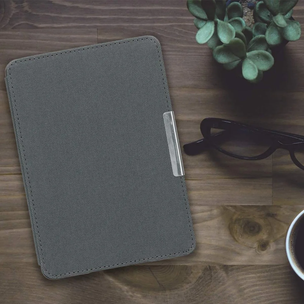 Pouzdro KW Mobile - Nylon Book - KW4948773 - pro Amazon Kindle Paperwhite 1/2/3 - antracitové