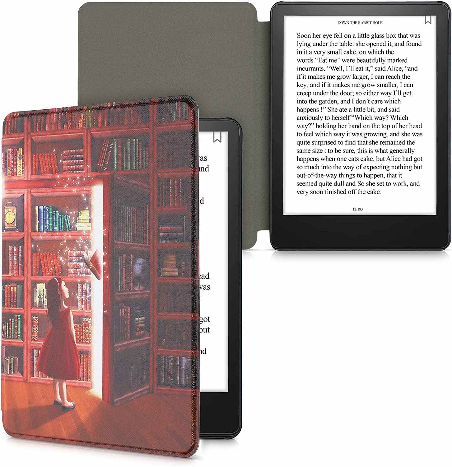 Pouzdro KW Mobile - Magical Library - KW5625611 - pro Amazon Kindle Paperwhite 5 (2021) - vícebarevné