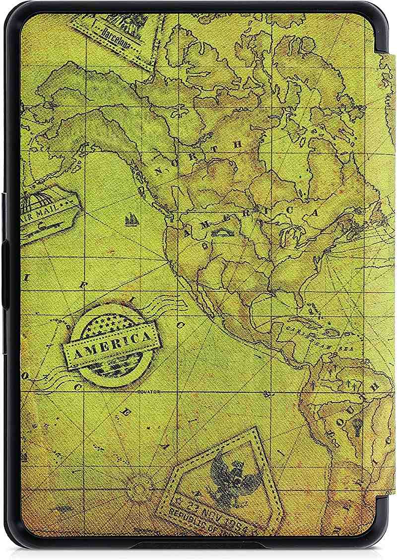 Pouzdro KW Mobile - Ancient World Map - KW4664456 - pro Amazon Kindle Paperwhite 4 (2018) - vícebarevné