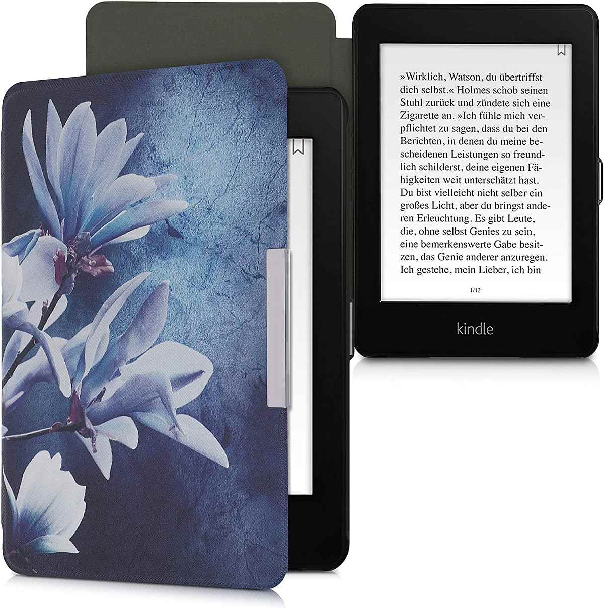 Pouzdro KW Mobile - Magnolias Marble - KW4664452 - pro Amazon Kindle Paperwhite 4 (2018) - vícebarevné