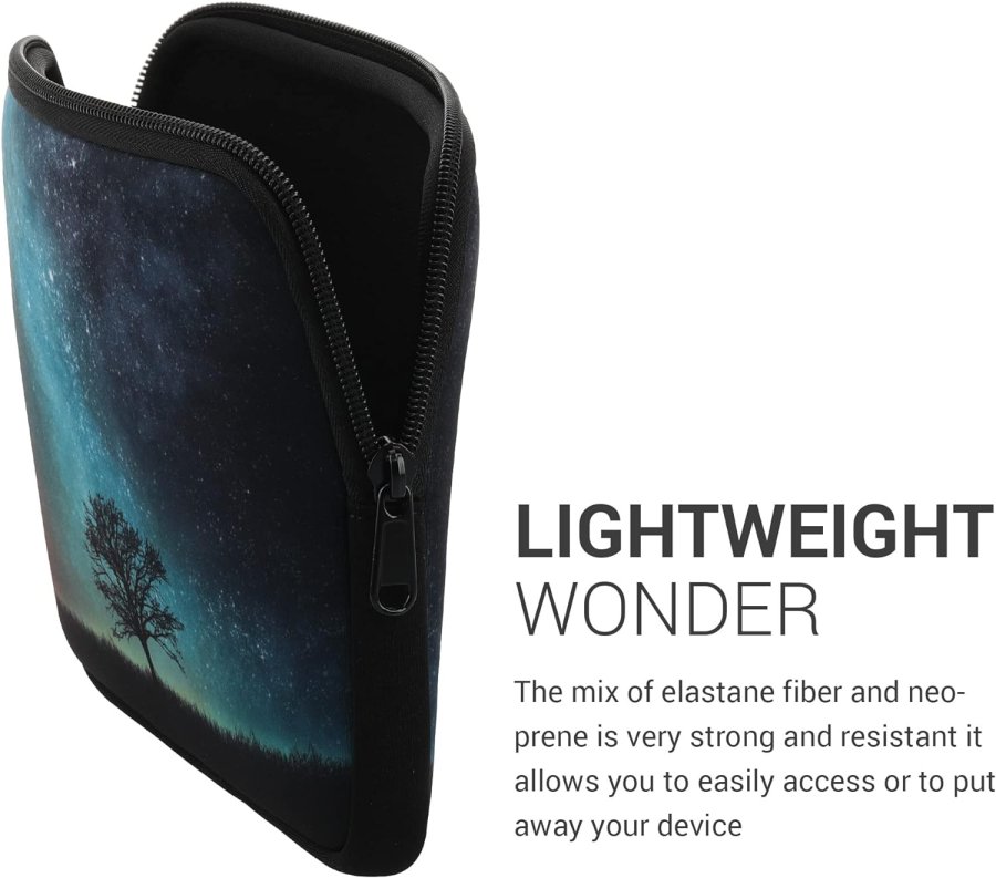 Pouzdro KW Mobile Neoprene Zipper - KW5901501 - Univerzální pouzdro pro čtečky 6-7" - Cosmic Nature