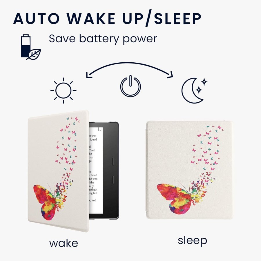 Pouzdro KW Mobile - Butterfly Swarm - KW4941714 - pro Amazon Kindle Oasis 2/3 - vícebarevné