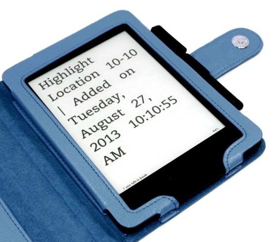Obal na čtečku Pocketbook 614 / 615 / 622 / 623 / 624 / 625 / 626 / 631 / 640 / 641 - FORTRESS FT143, tmavě modré, magnet