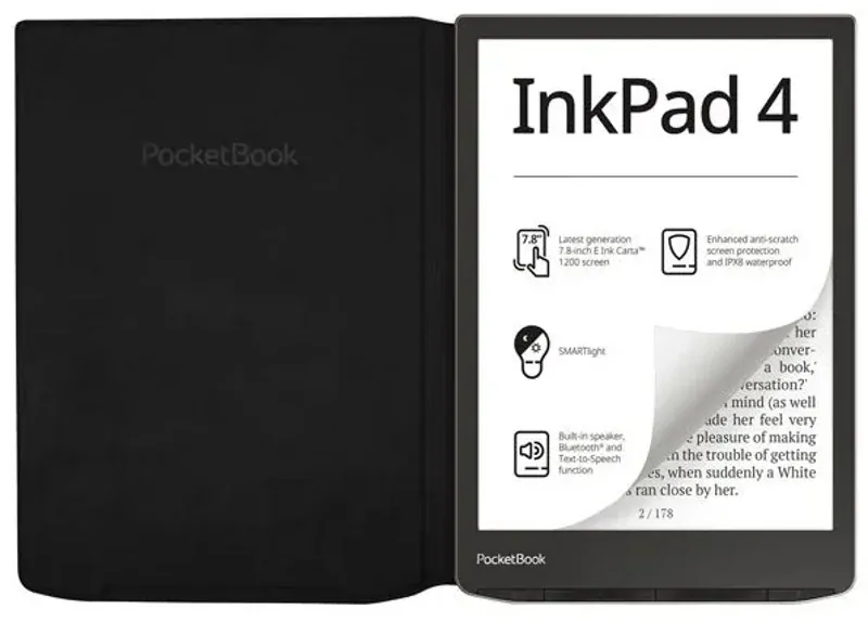 Pouzdro HN-FP-PU-743G-RB-WW Flip pro Pocketbook 743C / 743G - černé, orig. Pocketbook