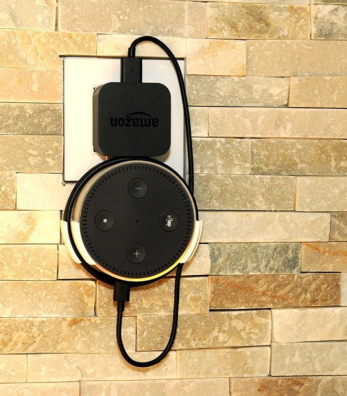 B-SAFE DRŽÁK AMAZON ECHO DOT CHARGER WALL MOUNT, BÍLÝ