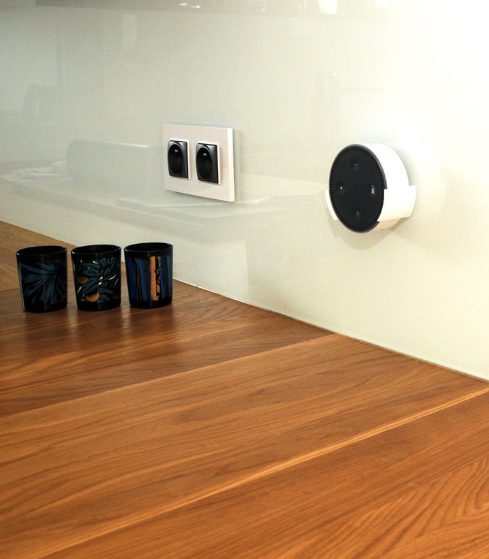 B-SAFE DRŽÁK AMAZON ECHO DOT WALL MOUNT, BÍLÝ