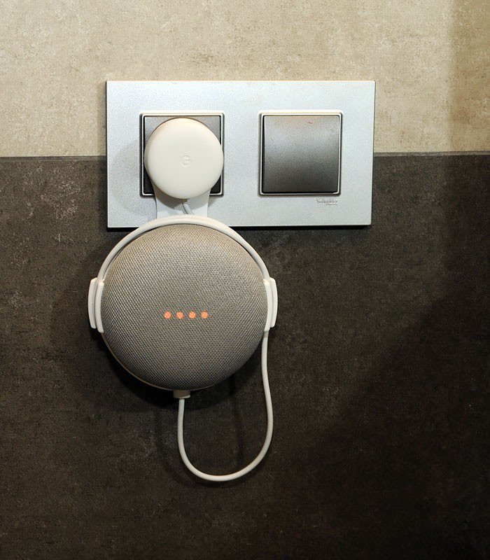 B-SAFE DRŽÁK GOOGLE HOME MINI CHARGER WALL MOUNT, BÍLÝ