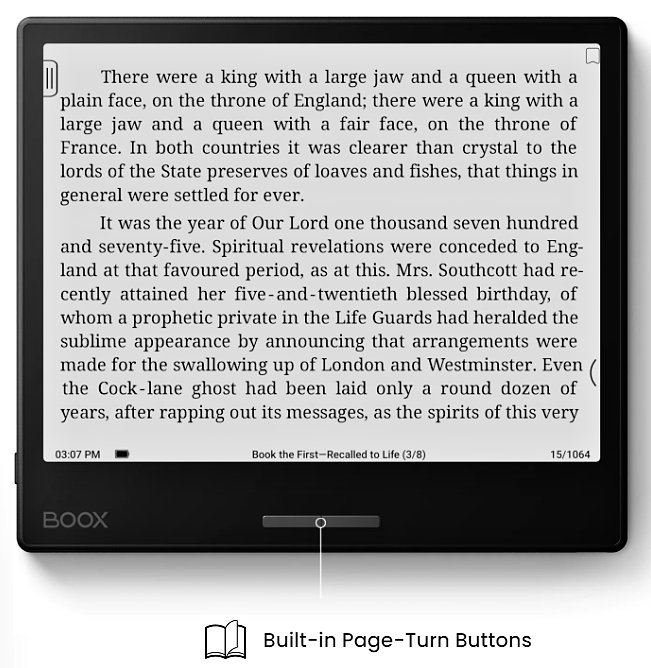 ONYX BOOX PAGE, 7", 32 GB, Bluetooth, Android 11, E-ink displej, WiFi - černý