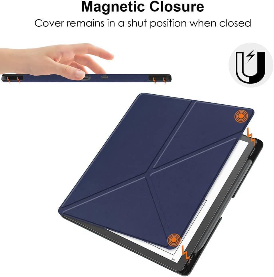 Pouzdro Durable Lock Origami DL-203 na Amazon Kindle Scribe - tmavě modré