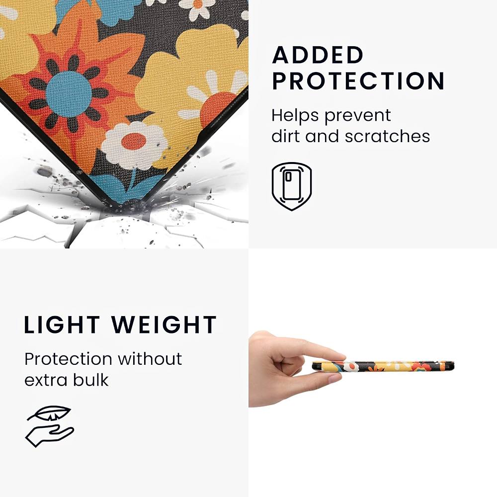 Pouzdro KW Mobile - Vintage Flowers - KW2313644 - pro Amazon Kindle Paperwhite 1/2/3 - vícebarevné