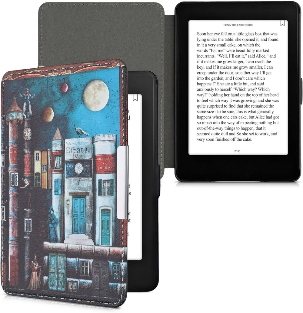 Pouzdro KW Mobile - Book City - KW4556936 - pro Amazon Kindle Paperwhite 1/2/3 - vícebarevné