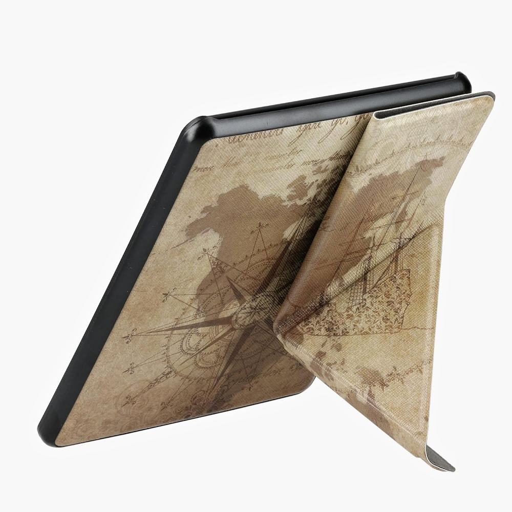 Pouzdro KW Mobile - Origami Travel Vintage - KW5776408 - pro Amazon Kindle Paperwhite 5 (2021) - vícebarevné