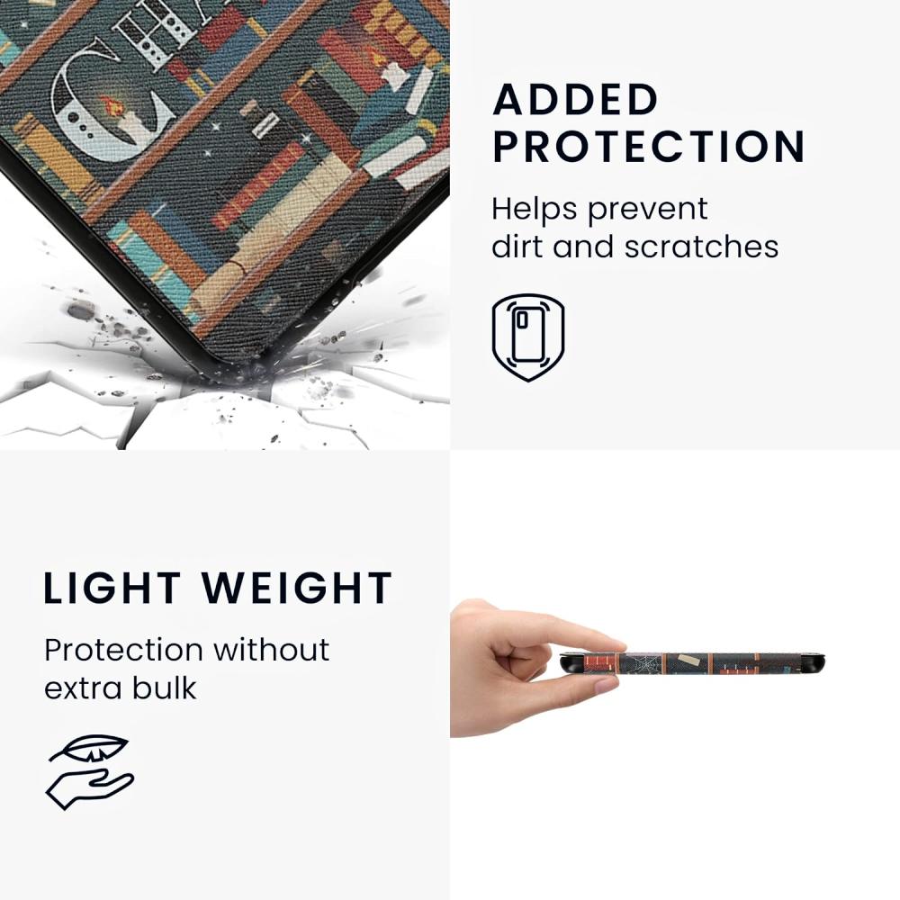 Pouzdro KW Mobile - Library Motto - KW5998901 - pro Amazon Kindle 2022 - vícebarevné