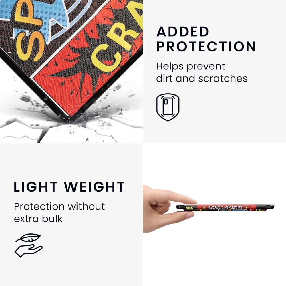 Pouzdro KW Mobile - Comic Book Symbol - KW4941721 - pro Amazon Kindle Oasis 2 / 3 - vícebarevné