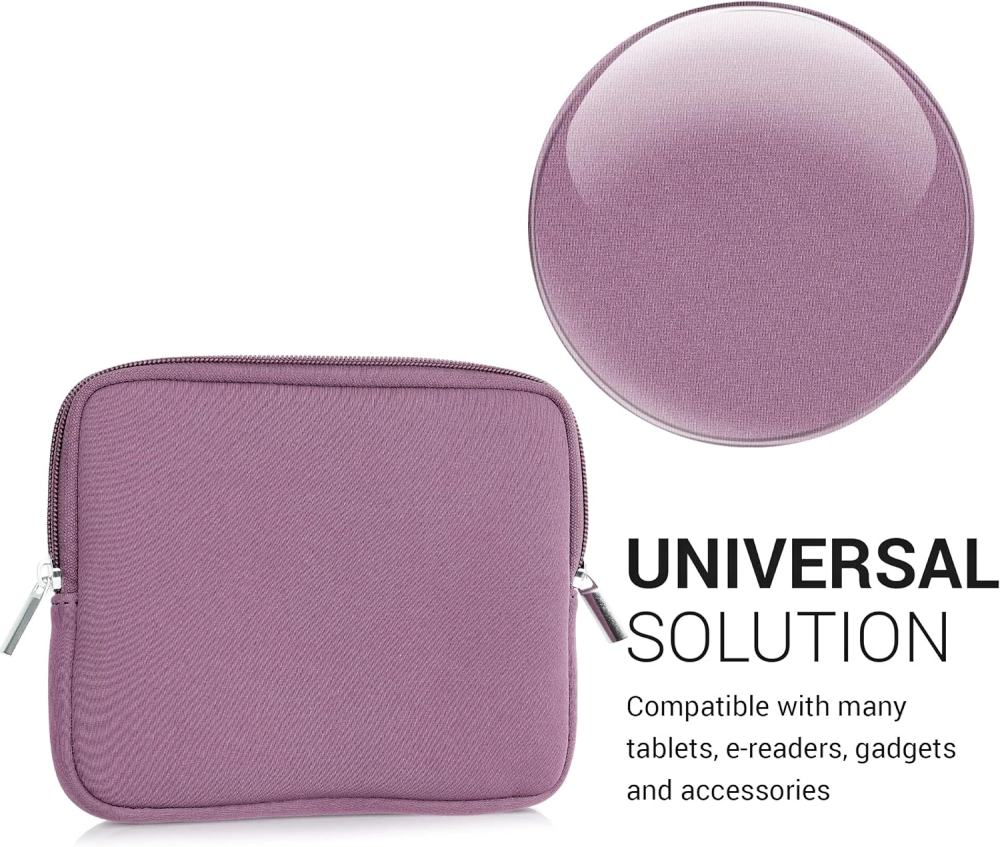 Pouzdro KW Mobile Neoprene Zipper - KW57397108 - Univerzální pouzdro pro čtečky 6-7" - fialové