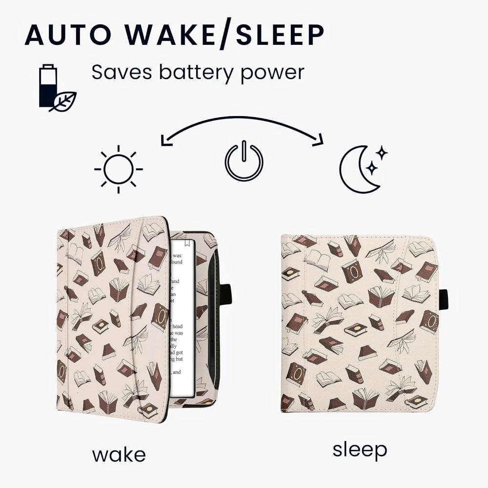 Pouzdro KW Mobile - Books And Pages - KW5939009 - pro Pocketbook 700 Era - vícebarevné