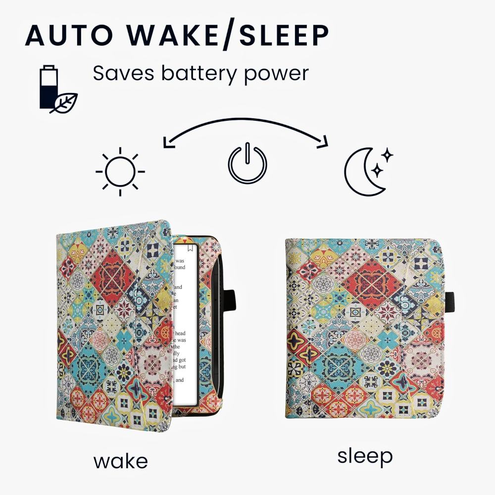 Pouzdro KW Mobile - Moroccan Tiles - KW5939010 - pro Pocketbook 700 Era - vícebarevné