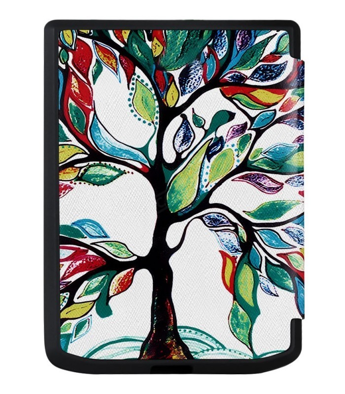 Pouzdro B-SAFE LOCK 3512, obal na Pocketbook 629 Verse / 634 Verse Pro - magnetické zavírání, AutoSleep, motiv Tree