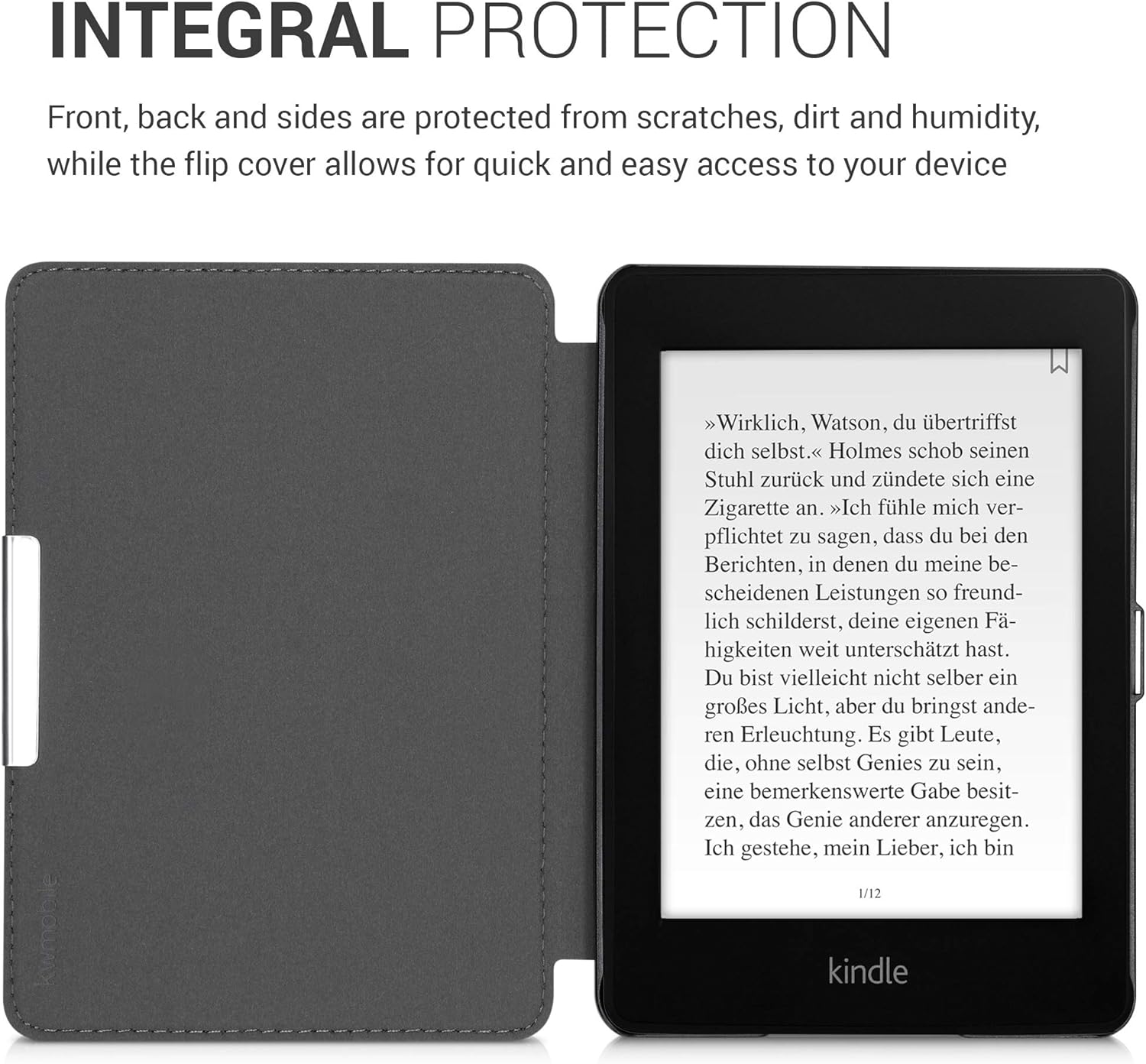 Pouzdro KW Mobile - Rising Sun - KW4897516 - pro Amazon Kindle Paperwhite 4 (2018) - šedé