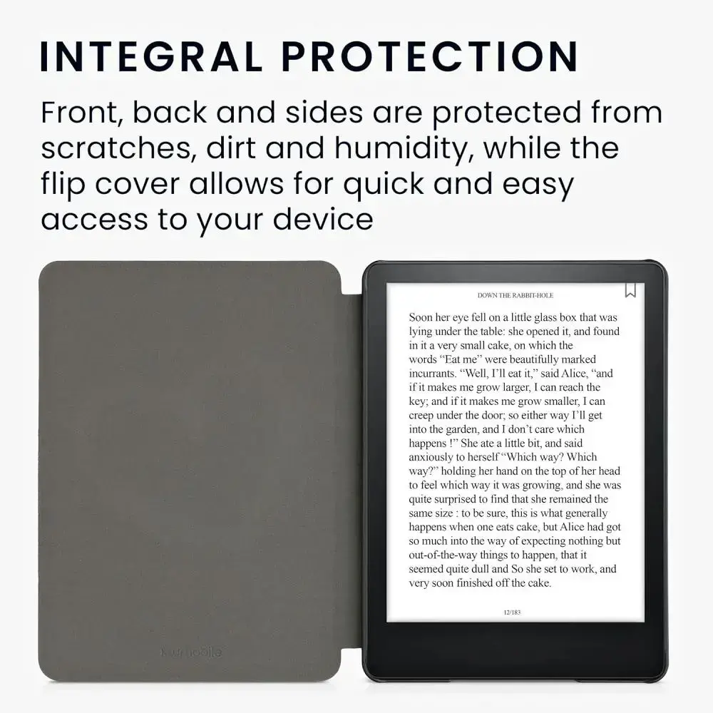 Pouzdro KW Mobile Felt Brushed Heart - KW5626005 - pro Amazon Kindle Paperwhite 5 (2021) - světle šedé