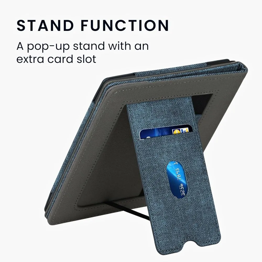 Pouzdro KW Mobile Double Leather - KW6118917 - pro Onyx Boox Leaf 2 - barva černá, denim