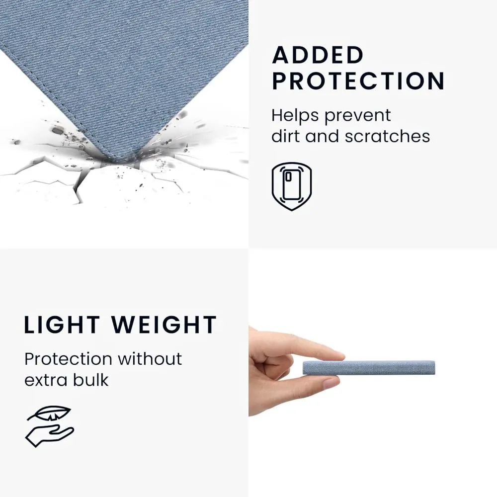 Pouzdro KW Mobile - Textil Light Blue - KW5810723 - pro Amazon Kindle Paperwhite 1/2/3 - světle modré