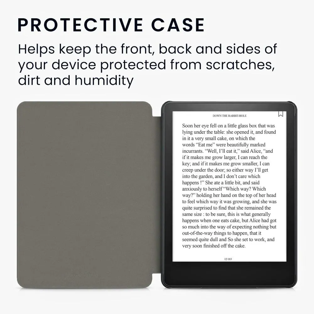 Pouzdro KW Mobile - Flip Peach - KW57159138 - pro Amazon Kindle Paperwhite 5 (2021) - světle oranžové