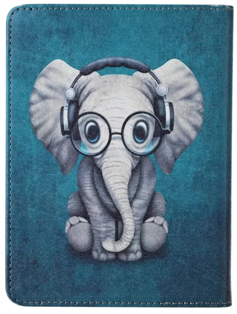 Fortress FT4019 Premium - pouzdro se stojánkem pro Amazon Kindle Paperwhite 5 (2021) - motiv Elephant, magnet, AutoSleep