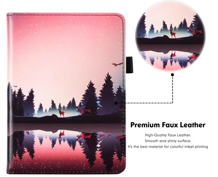 Fortress FT4020 Premium - pouzdro se stojánkem pro Amazon Kindle Paperwhite 5 (2021) - motiv Nightlake, magnet, AutoSleep